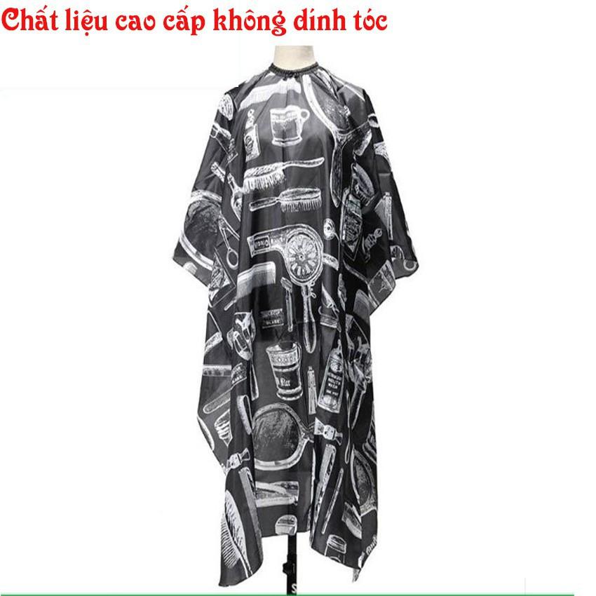 Áo cắt tóc bản 140 cmx160 cm chất liệu cao cấp không dính tóc