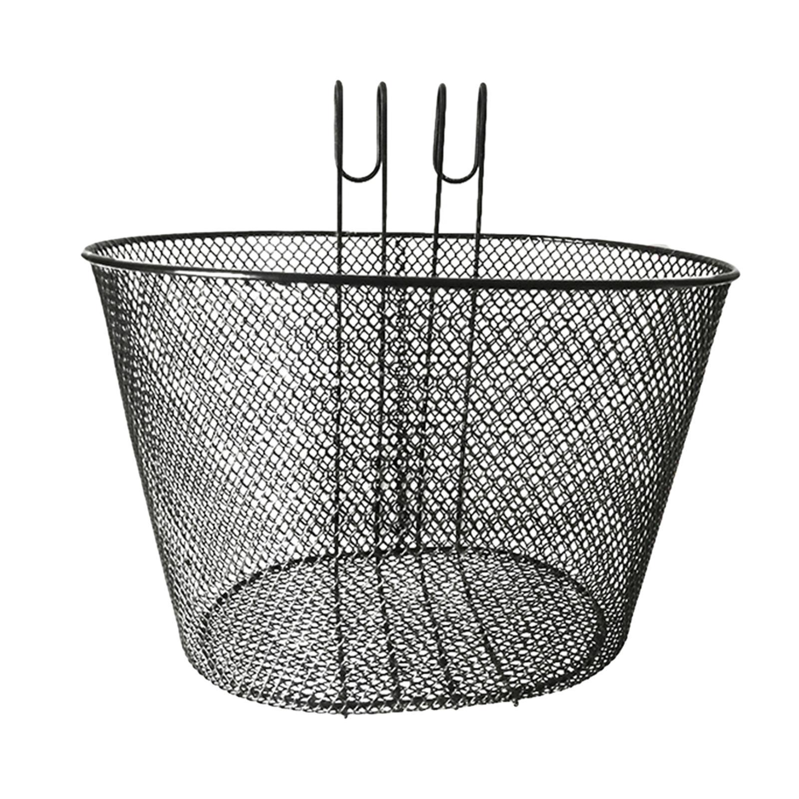 Bike Basket Quick Release Bike Accessories Front Handlebar Black for Adults