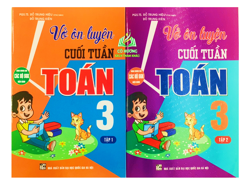 Sách - Combo Vở ôn luyện cuối tuần toán 3 tập 1 + Tập 2