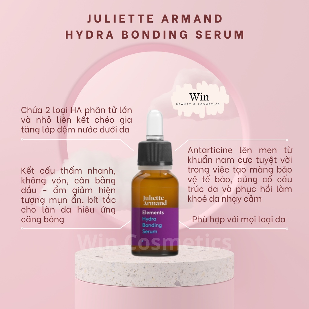 Serum làm dịu và dưỡng ẩm căng bóng Juliette Armand Hydra Bonding Serum 20ml, 50ml