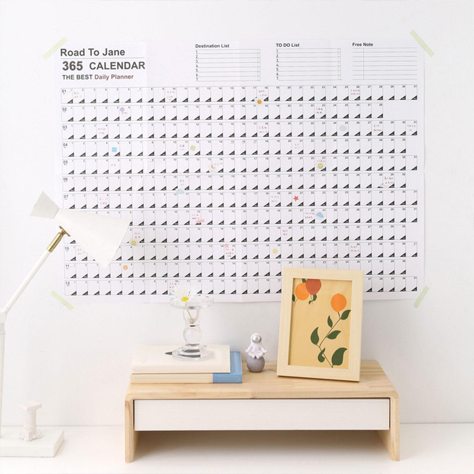 Hanging Yearly Calendar Planner Portable Planner for Important Dates Chores
