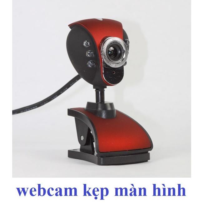 Webcam kẹp màn hình Máy tính có Mic - Hỗ Trợ Dạy - Học Online - Siêu Nét