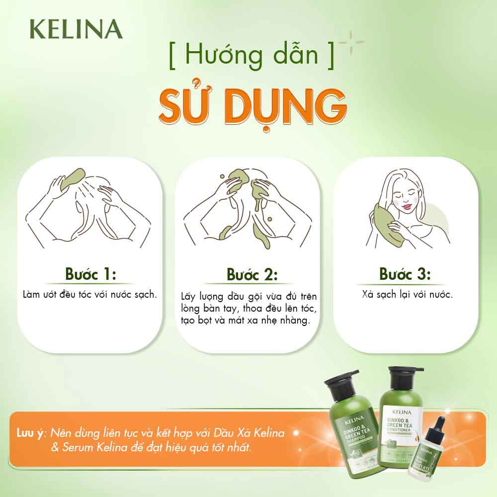 Dầu Gội Kích Mọc Tóc Kelina Size Mini 30ml