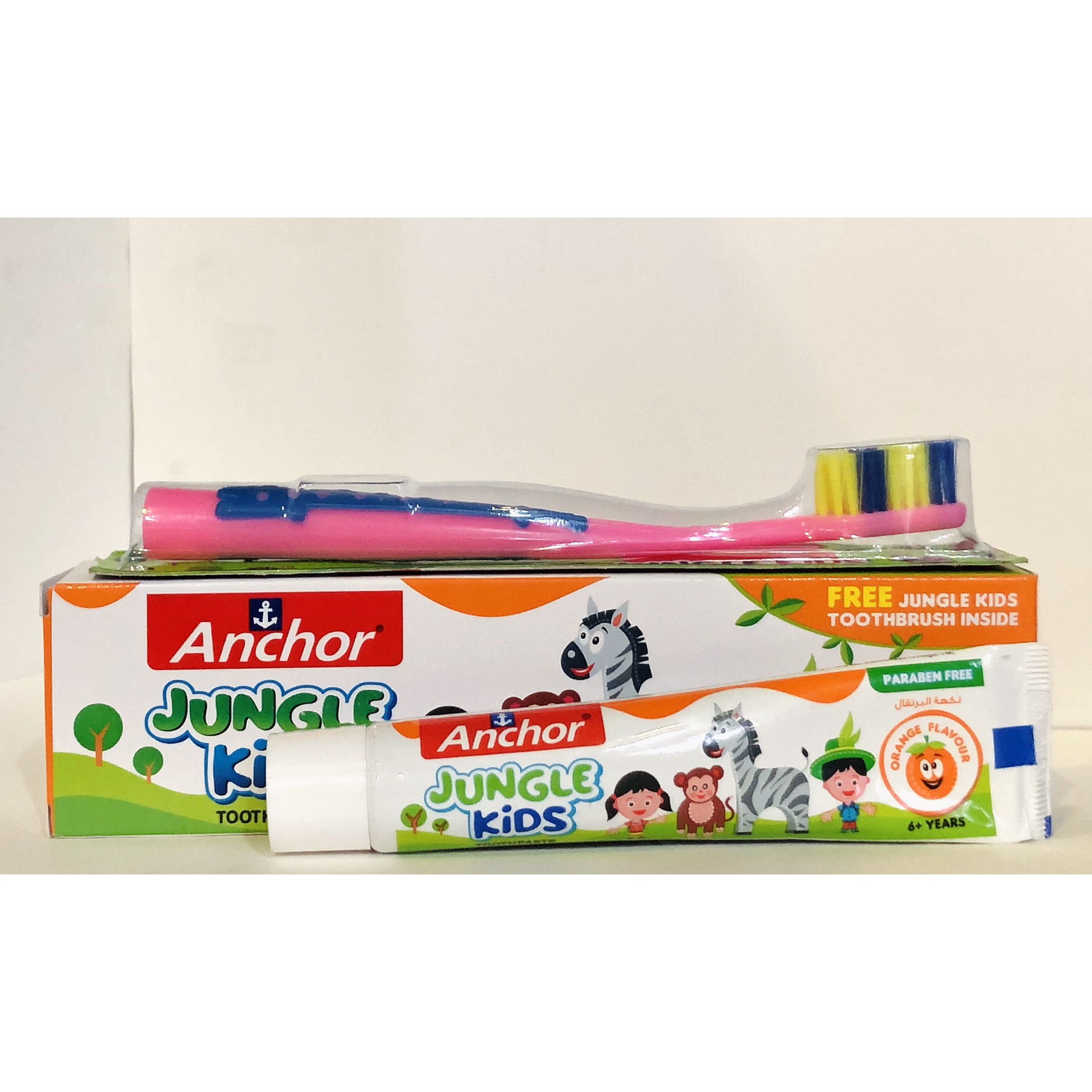 KEM ĐÁNH RĂNG CHO BÉ VỊ CAM ANCHOR JUNGLE KIDS 50G