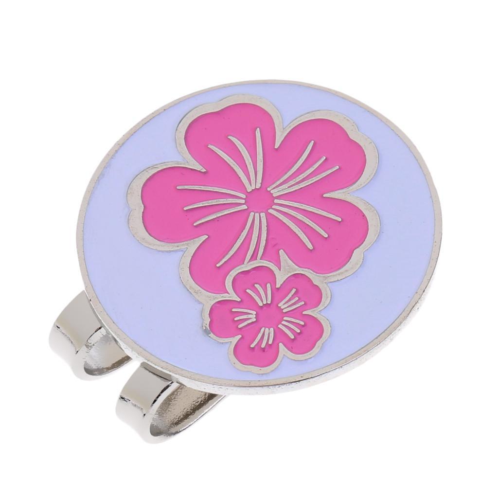 5x 1 Piece Golf Ball Marker Golf Hat Clip Golf Gift Clip Pink