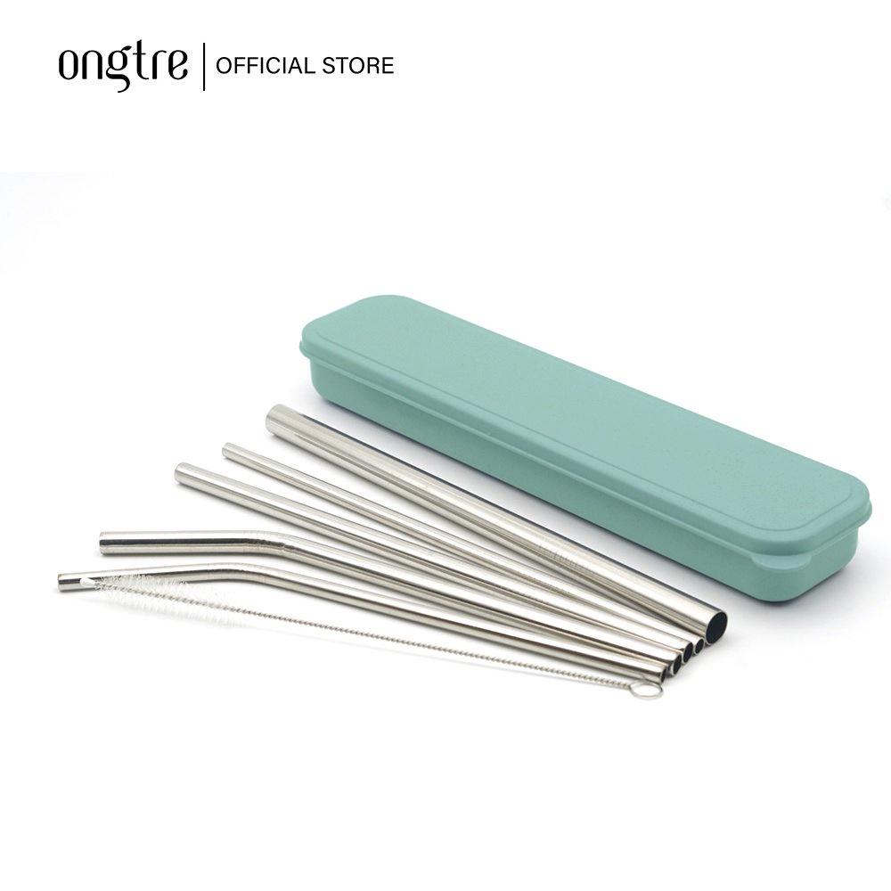Bộ 8 món ống hút Inox 304, nhiều Size Tặng kèm hộp đựng cao cấp | ongtre