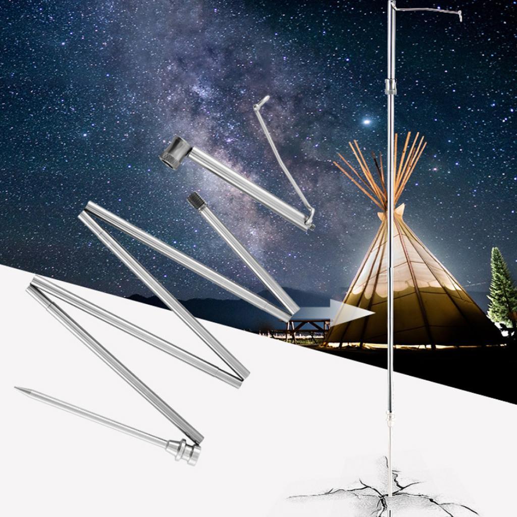 Portable Lightweight Foldable Camping Lantern Hanger for Picnic Backpacking