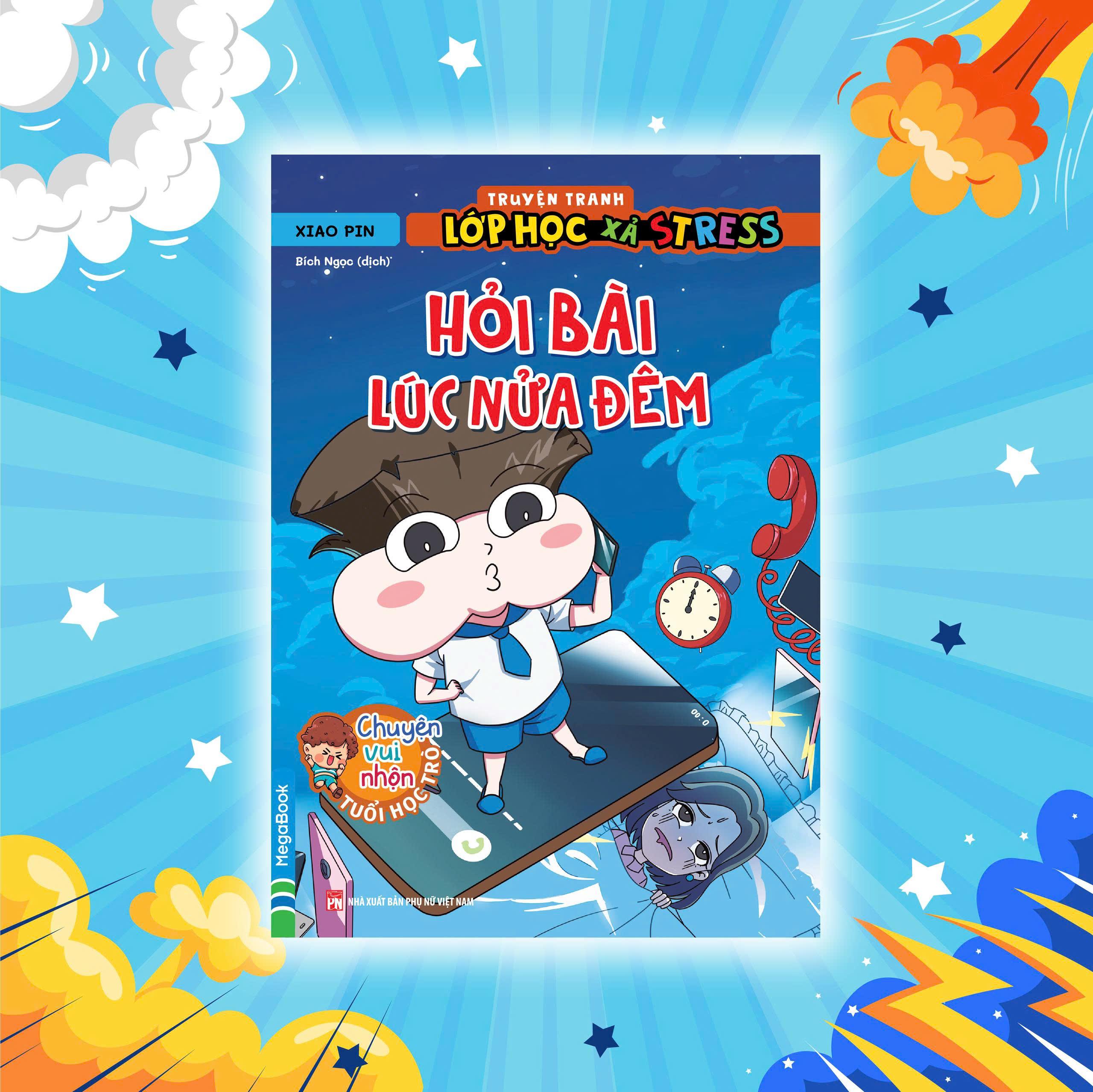 Sách - Truyện Tranh Lớp Học Xả Stress - Hỏi Bài Lúc Nửa Đêm