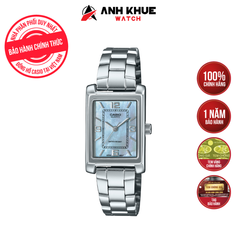 Đồng hồ Casio Nữ LTP-1234DS-2ADF Chính Hãng