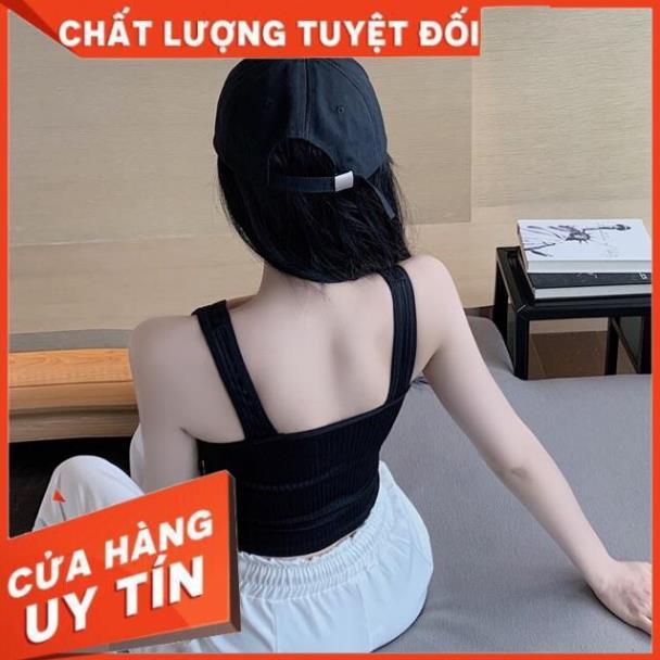 Áo Lót Nữ Bra Tập Gym Thể Thao Len Tăm Hàn Kết Hợp Với Vest Khoác Ngoài Thanh Lịch V90