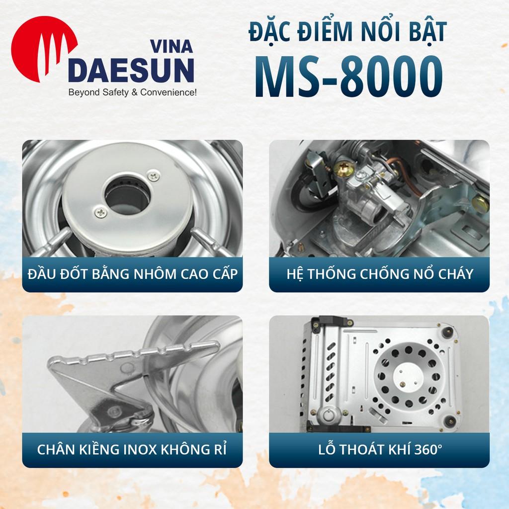 Bộ Bếp Ga Du Lịch Maxsun MS-8000 PLUS - Công Suất 2200W | Chảo Nướng, Kéo, Kẹp Gắp | Hàng Chính Hãng