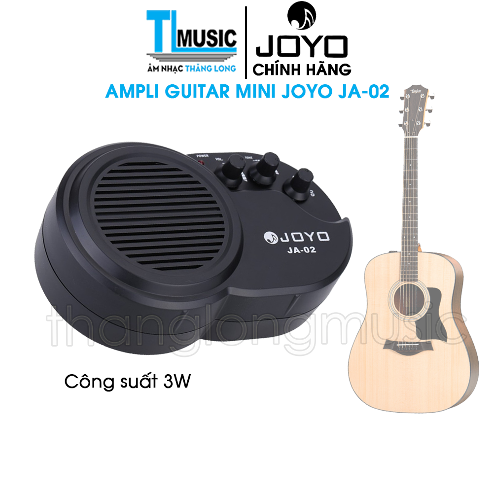 Ampli Đàn Guitar Mini Joyo JA-02 Amplifier Clean Distortion Effects Loa 3W (Kèm Pin) - hàng chính hãng