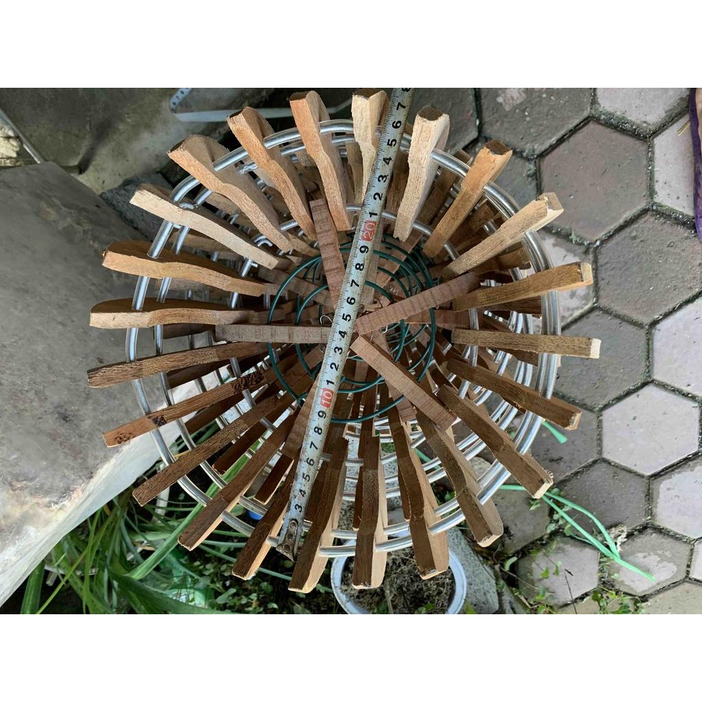 Chậu gỗ trồng lan đường kính 25cm