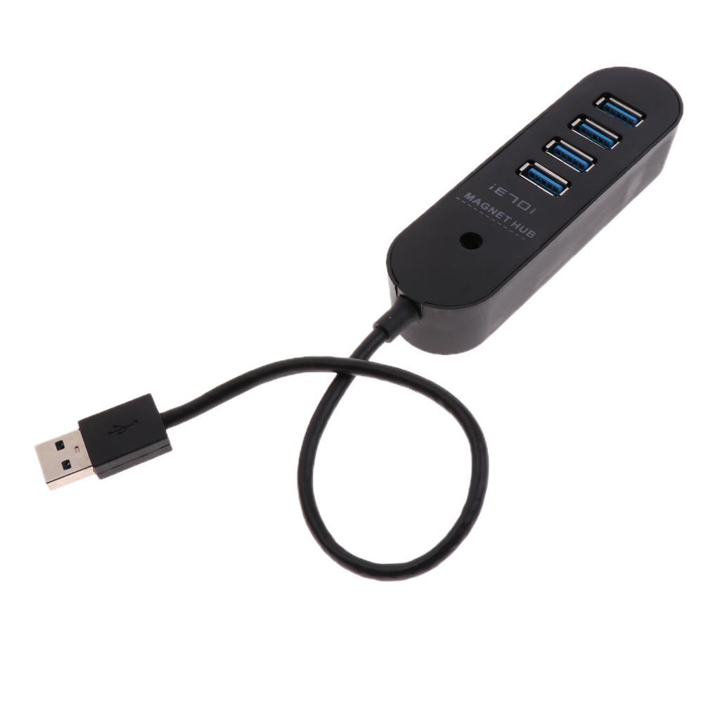 High Speed ABS USB Power Adapter Hub With 4 USB 3.0 Ports For Charging