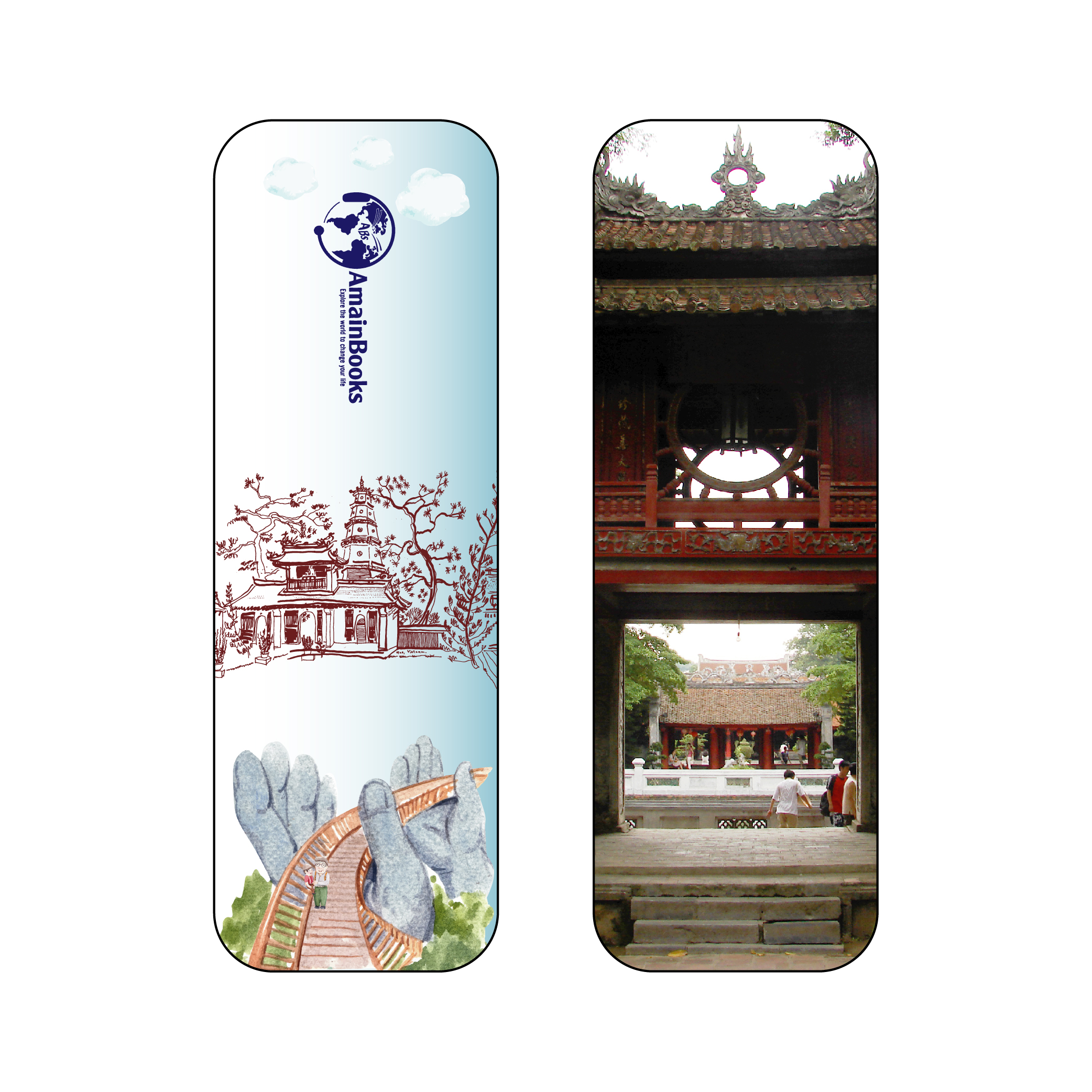 Bookmark Đánh Dấu Sách hình Văn Miếu (số 02)