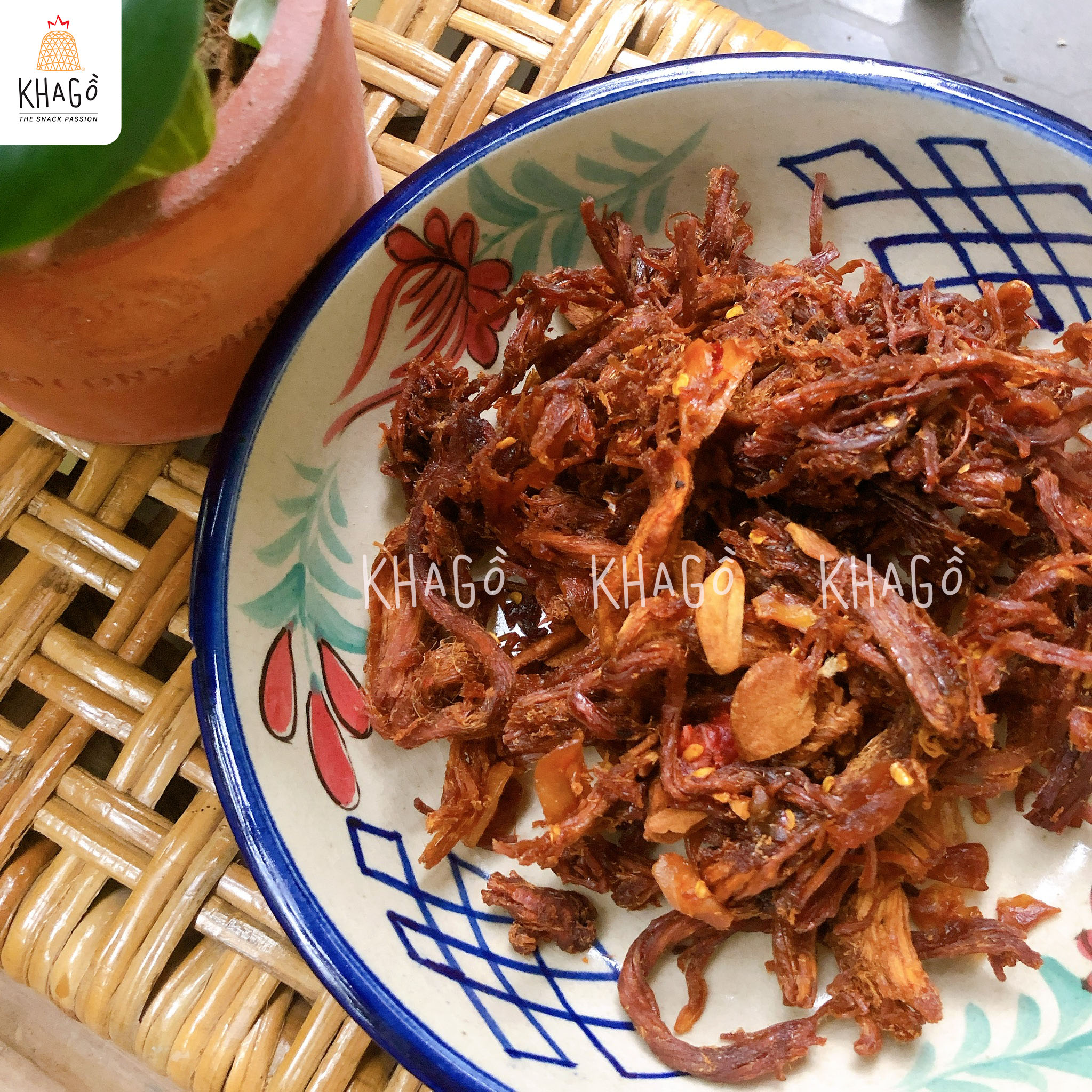 KHÔ HEO 300gr | KHA GỒ | Khô Heo Lăn Tỏi, Ăn Vặt Văn Phòng, Du Lịch, Tết, Sài Gòn Ngon