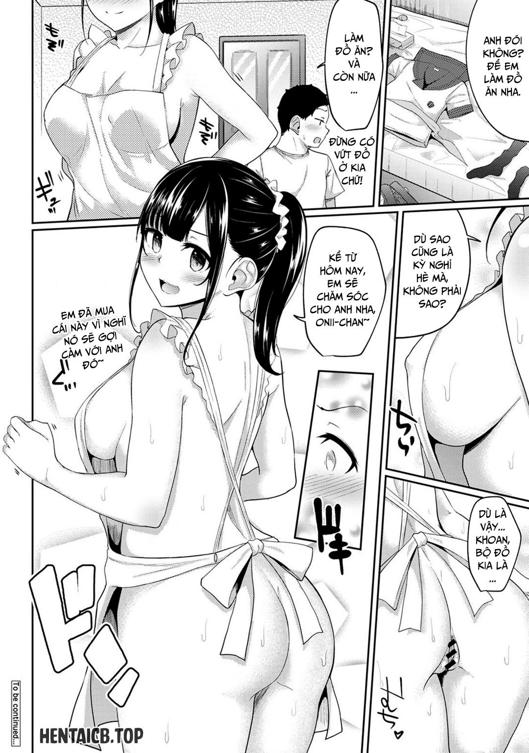 thấy em gái mình đang mặc tạp dề khỏa thân chapter 7 24