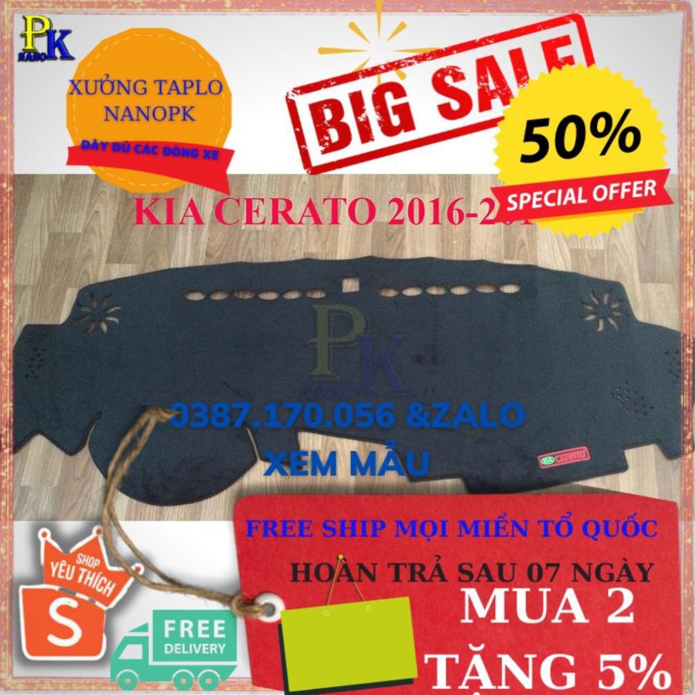 KIA CERATO 2016-2018 THẢM CHỐNG NẮNG TAPLO NHUNG CAO CẤP