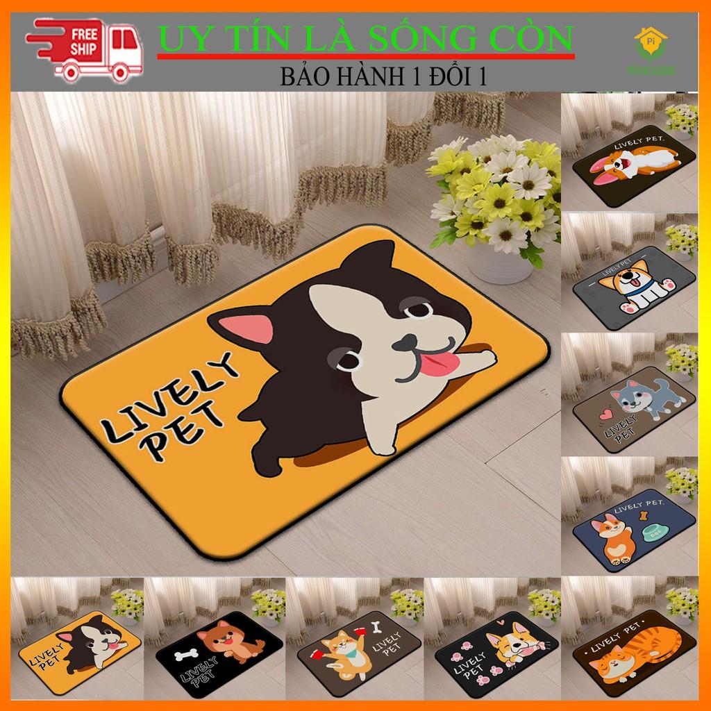 Thảm chân 3D mẫu cún con và nhiều mẫu mã lựa chọn