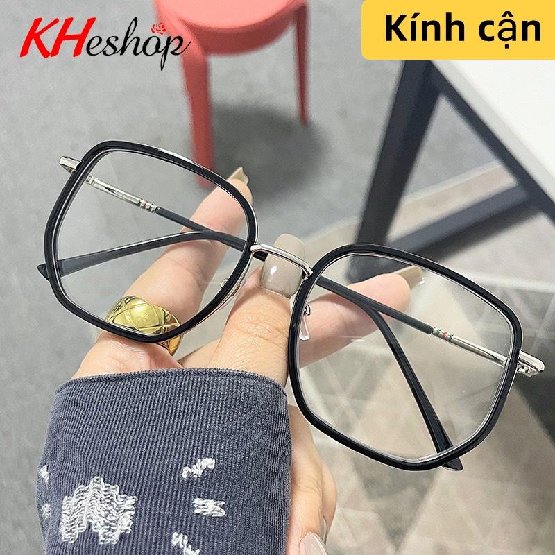 Kính Cận Thị Hot Nhất 2022 Gọng To, phong cách cổ điển chống ánh sáng xanh đủ độ từ -1.00 tới -4.00 độ mã Y6053