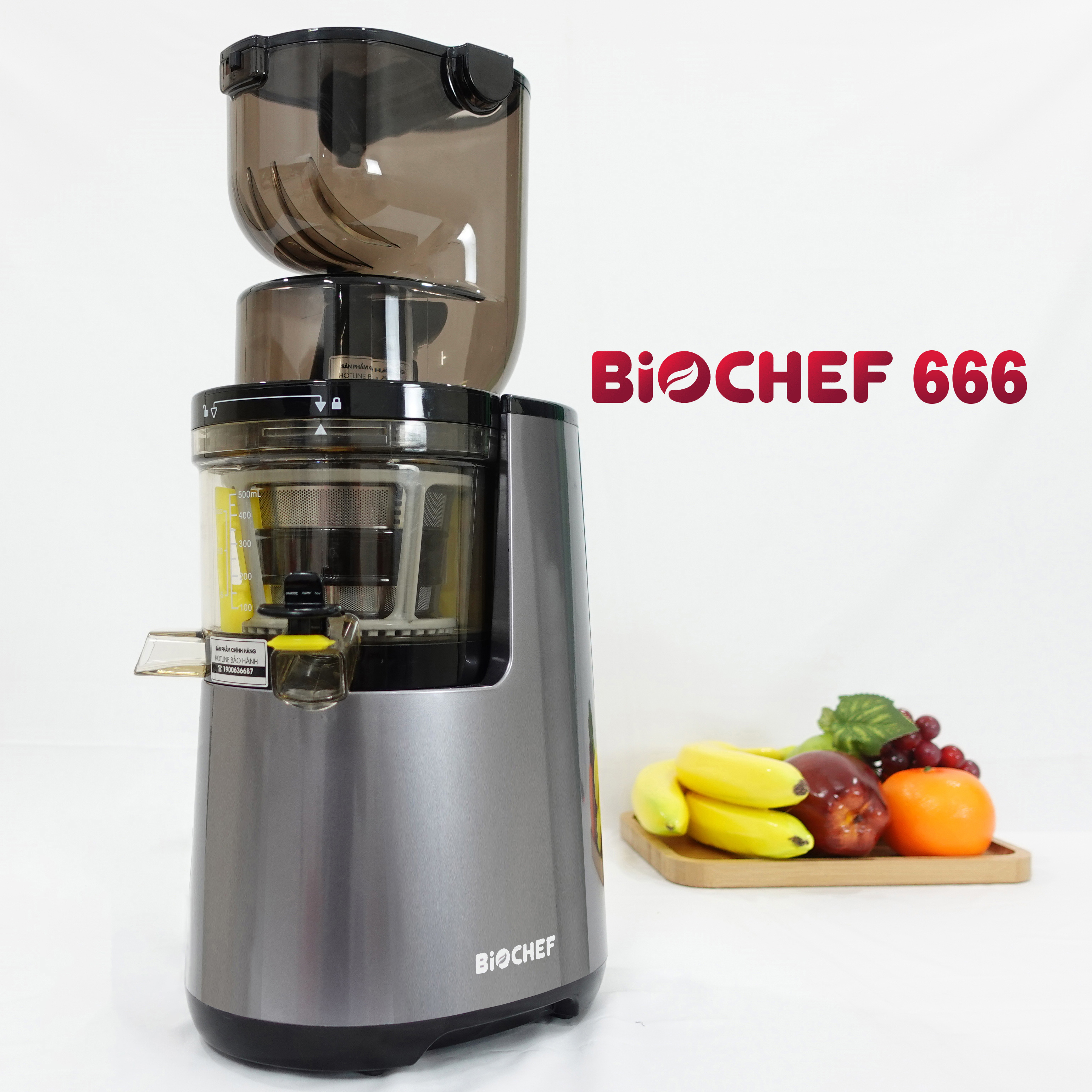 Combo Máy ép trái cây Biochef 666 + Máy xay nấu sữa hạt Biochef Au9 - Hàng Chính Hãng