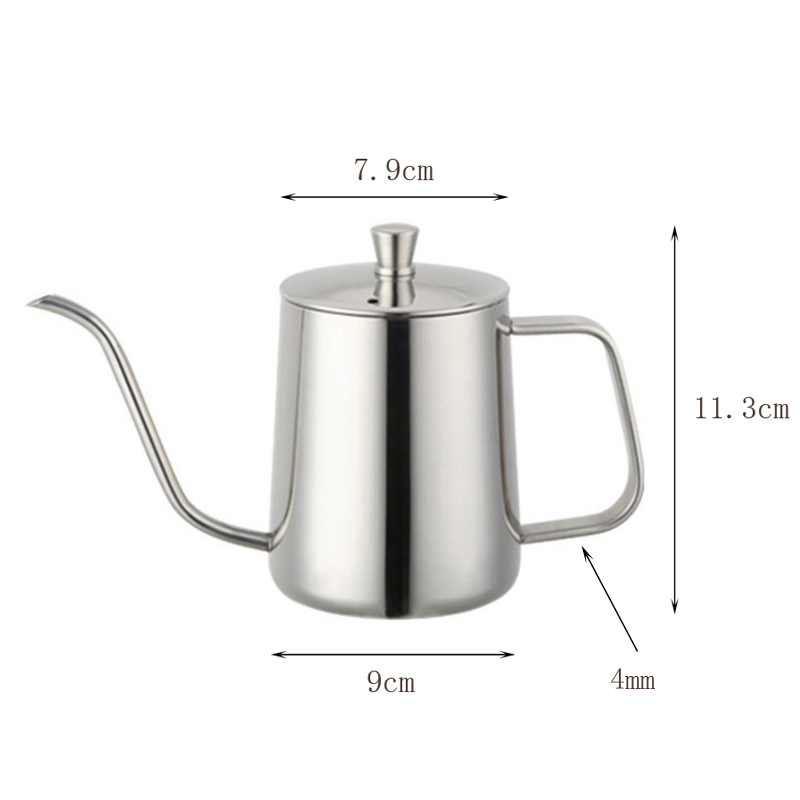 Bình đun nước cà phê Drip Inox có nắp 600ml