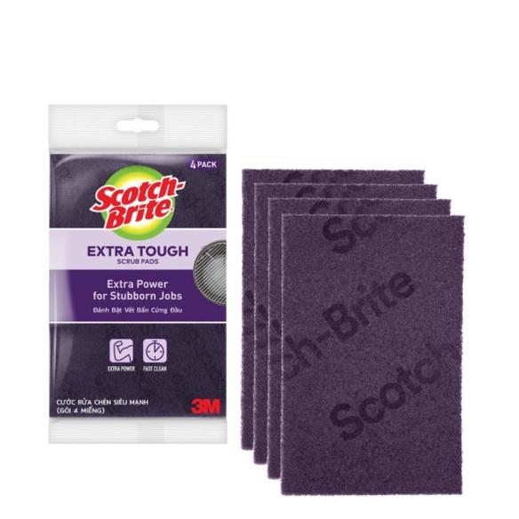 Cước rửa chén siêu mạnh Scotch Brite ( 4 miếng/ túi)