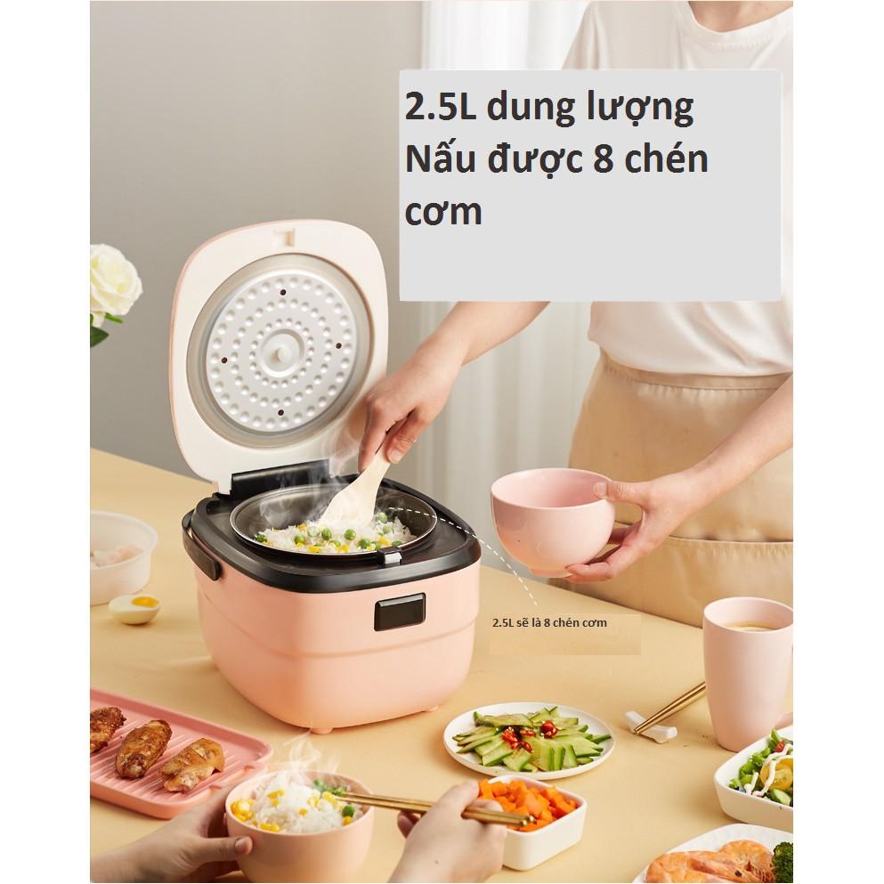 Nồi cơm điện mini thông minh 8 chức năng-tặng kèm 1 bộ dao kéo