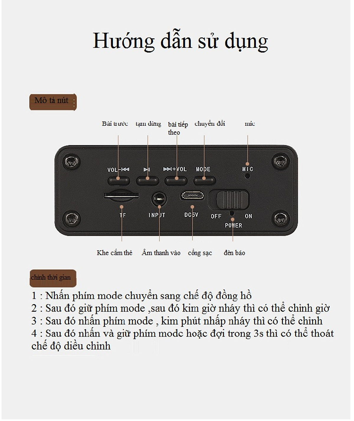 Loa nghe nhạc BLUETOOTH âm thanh trầm HCN-02 - Hàng nhập khẩu