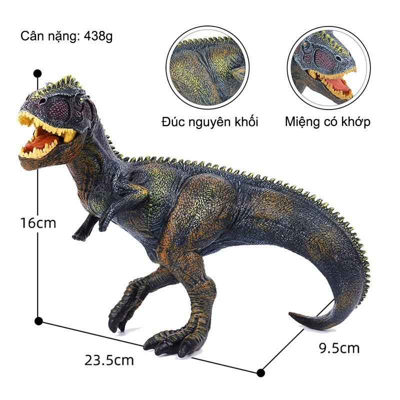 Mô Hình Đồ Chơi Khủng Long Giganotosaurus – Gã Khổng Lồ Phương Nam. Đúc Nguyên Khối. Miệng Có Khớp