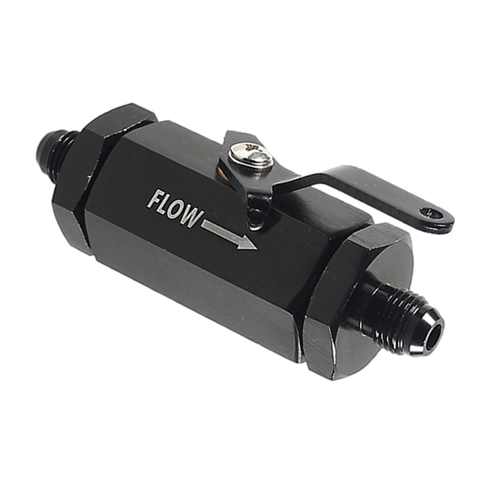 Universal Fuel Shut Off Valve Replace Aluminum Alloy Black Accessories