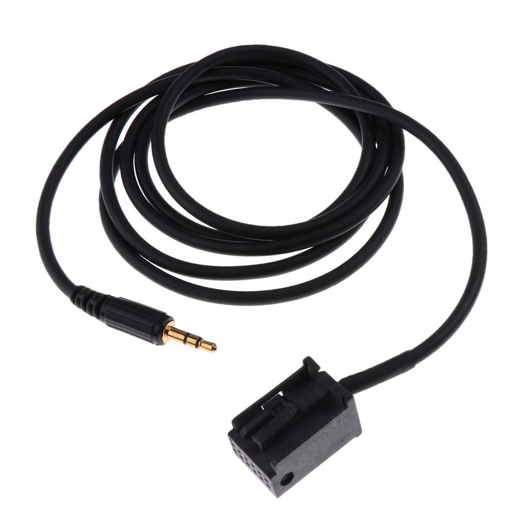 Car 3.5mm Male Aux Audio Input Cable Adapter