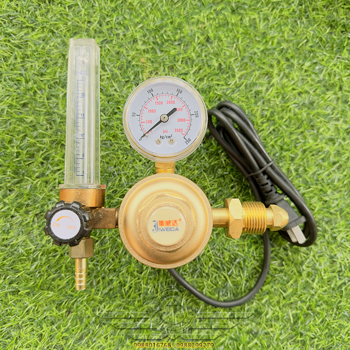 Đồng Hồ Khí Co2 Hàn Mig Ren Đồng 220V