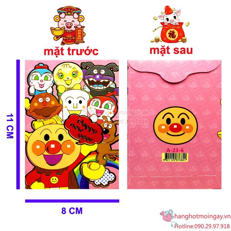 combo 6 bao lì xì hoạt hình siêu cute LX111