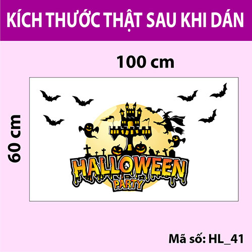 Decal trang trí Halloween 2020 số 7