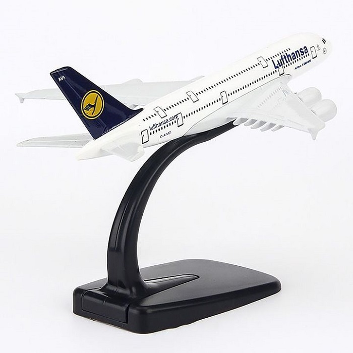 Mô hình máy bay tĩnh A380 Lufthansa 16cm