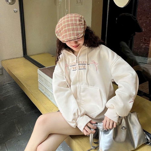 Áo Khoác Thun Nỉ dày mịn,nón rộng 2 lớp ,logo thêu ,dây kéo phao.tay phồng rộng Thời Trang