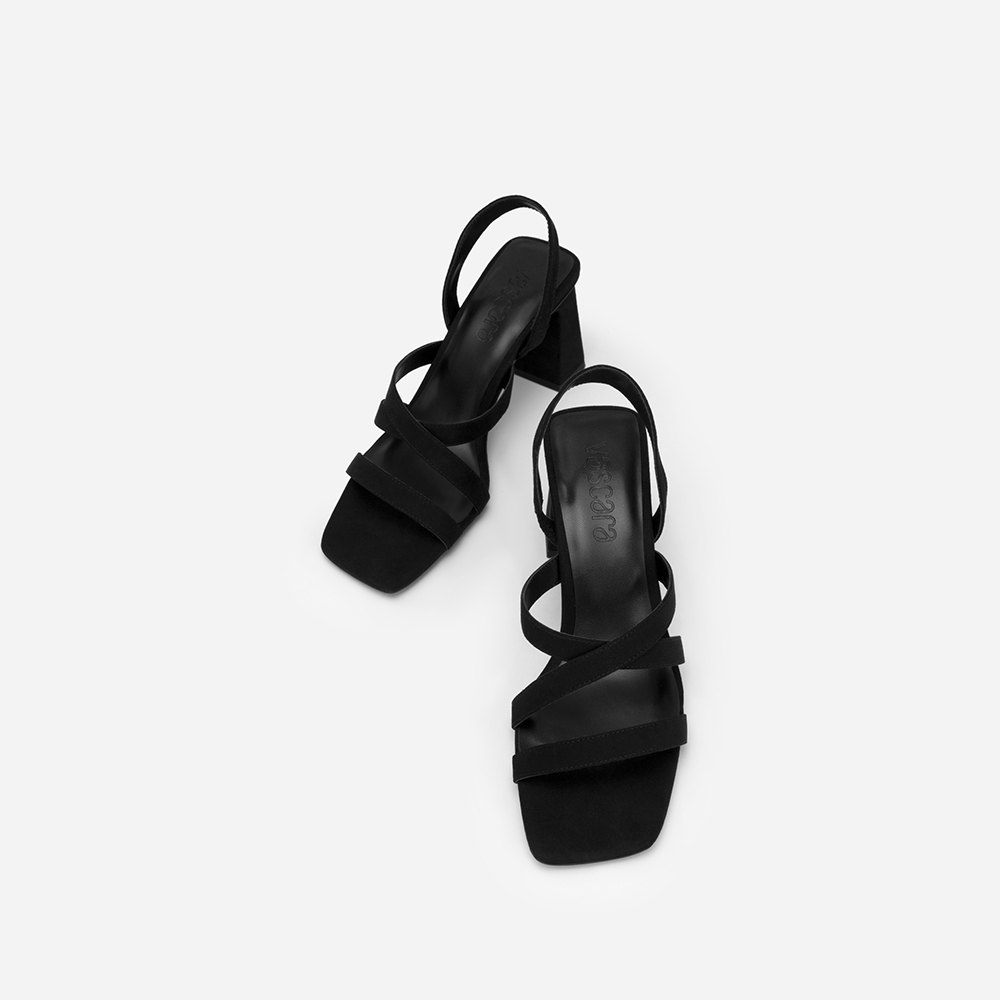 Vascara Giày Sandal Multi-Strap Gót Trụ  - SDN 0746