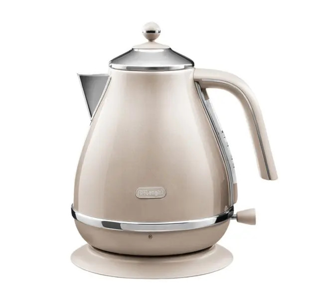 [Hàng chính hãng] Ấm đun nước siêu tốc DeLonghi Icona Metallics KBOT2001 (BG/ GY)