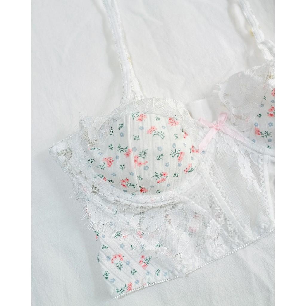 Áo Ngực Cotton Hoa Nhí - Let's Love Đồ Lót Nội Y