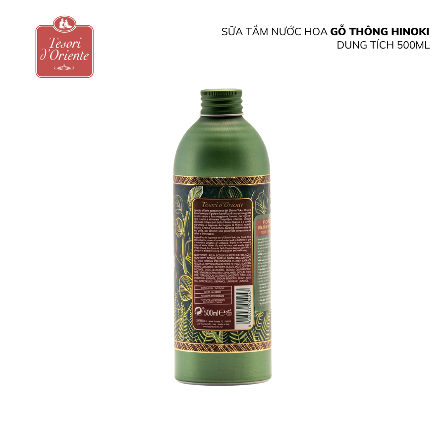 Sữa tắm Tesori d’Oriente Gỗ Thông Hinoki 500ml