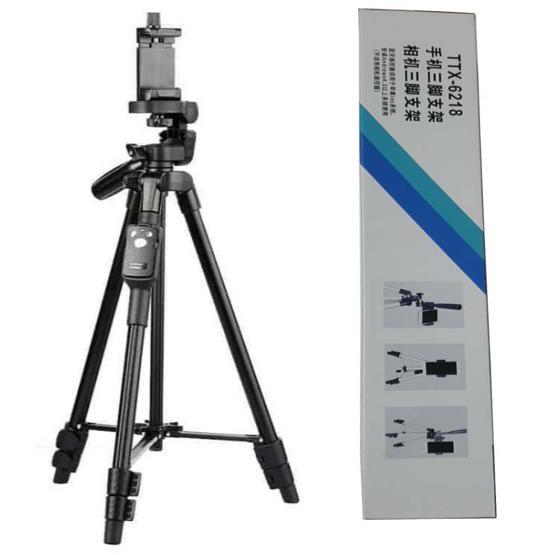 Chân đế Tripod Bluetooth cho điện thoại và máy ảnh TTX - 6218 (Kèm túi đựng và remote bluetooth) - JL