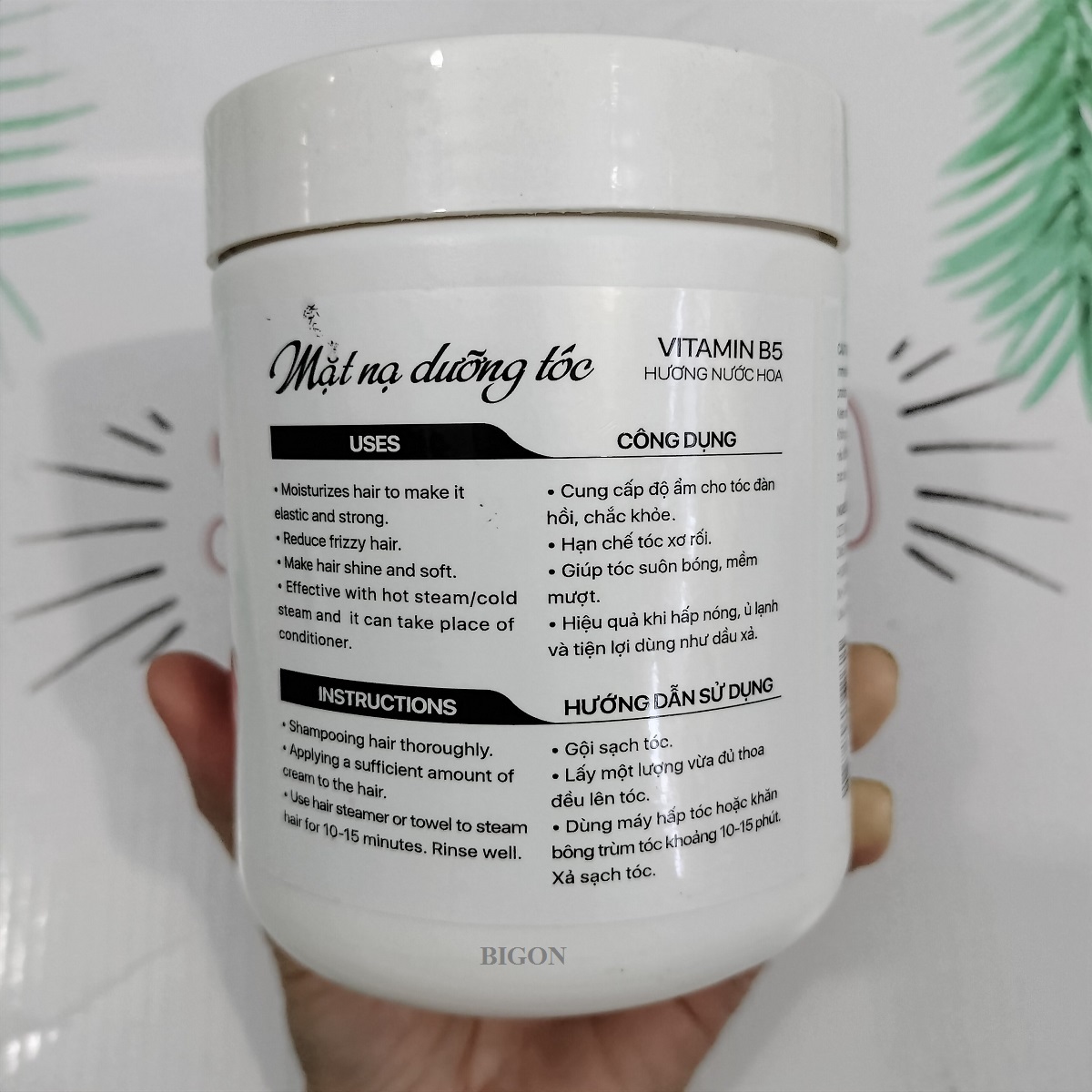 Hấp Dầu Siêu Dưỡng Hương Nước Hoa, Vitamin B5 M.Pros 600g / Mặt Nạ Dưỡng Tóc M.Pros Hair Mask Vitamin B5 600g