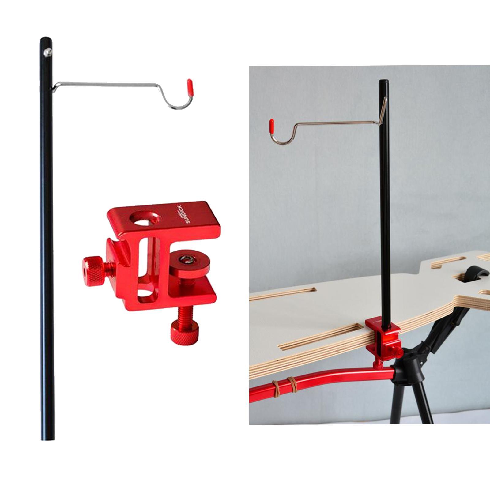 2 Set Camping Picnic Lantern Pole Hanging Rack Tent Hanger Stick Black