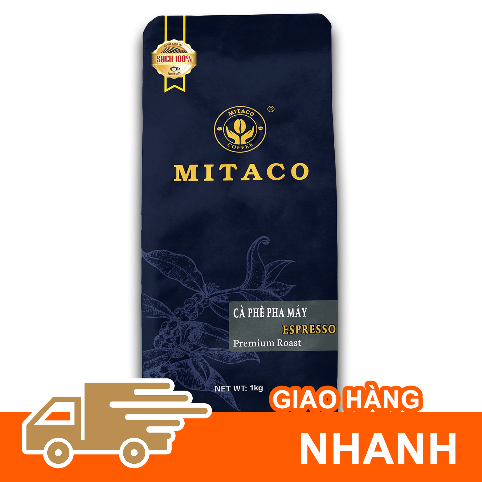 Cà Phê Pha Máy (ESPRESSO) MITACO COFFEE (Gói 1kg)