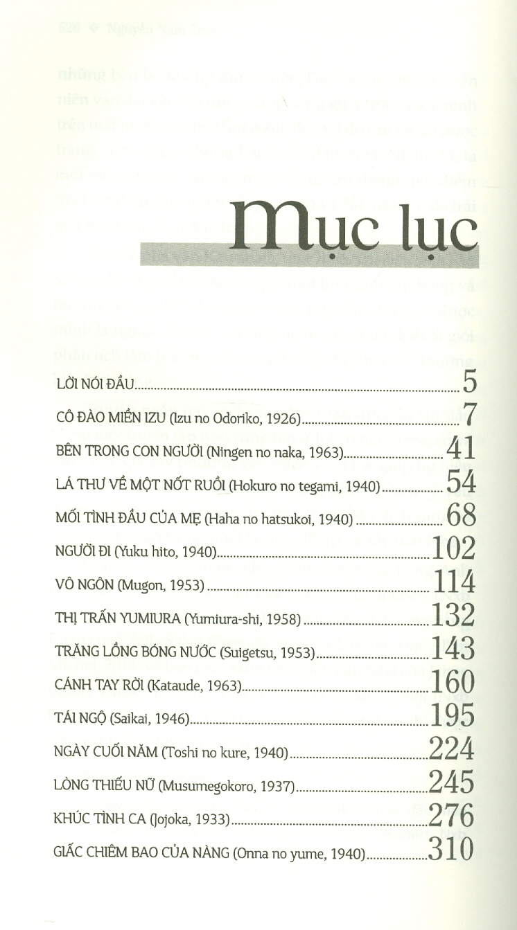 TRUYỆN NGẮN KAWABATA - Bộ tuyển tập Kawabata – Nguyễn Nam Trân dịch - Tao Đàn – Nxb Hội Nhà Văn (bìa mềm)