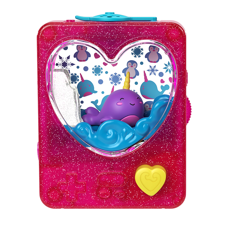 Đồ Chơi Búp Bê POLLY POCKET Pp Trò Chơi Bắn Vòng Nước Đỏ - Kỳ Lân Biển GWF51/GWF48