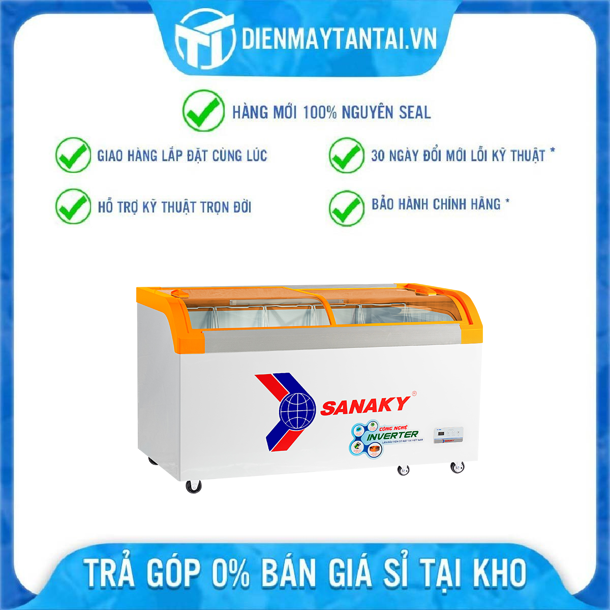 Tủ đông inverter Sanaky VH-899K3A 500 lít - Hàng chính hãng (chỉ giao HCM)