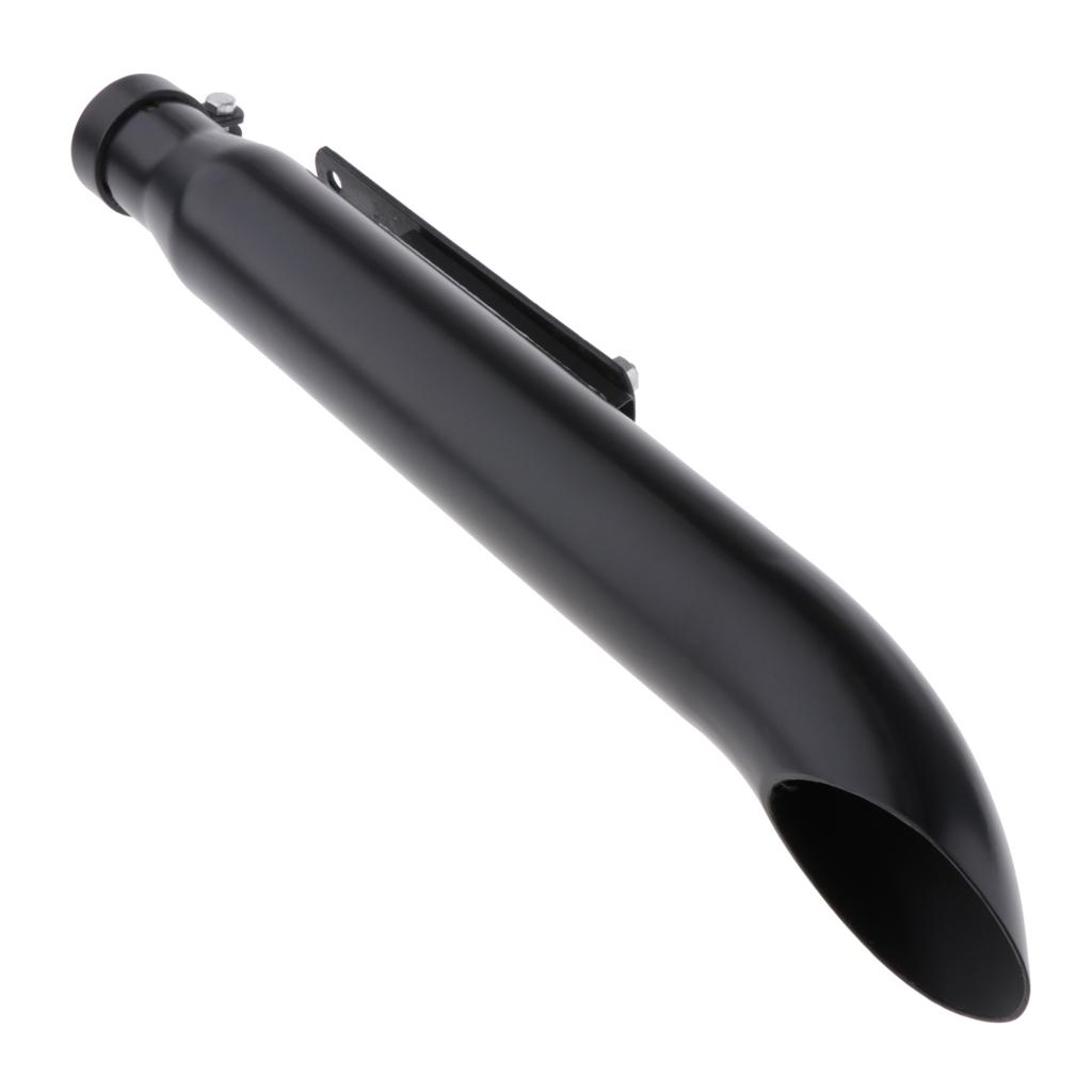Universal Retro Motorcycle Cafe Racer 20"  Exhaust Pipe Black
