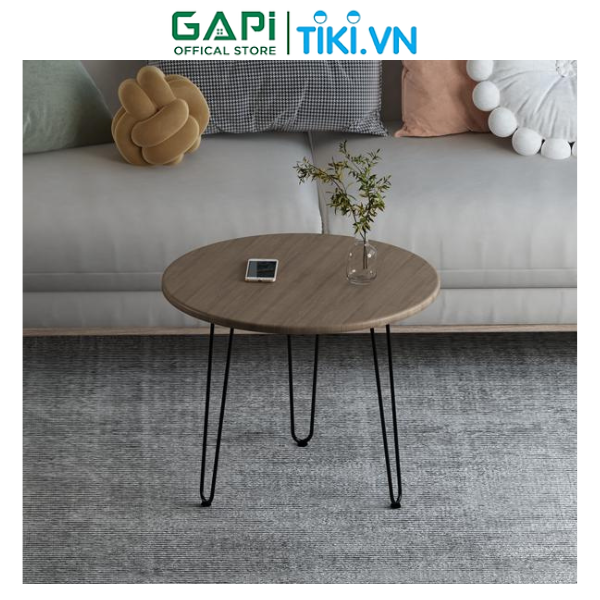 Bàn trà chân uốn Hairpin hiện đại GAPI, bàn sofa phòng cách sang trọng và tinh tế GM63